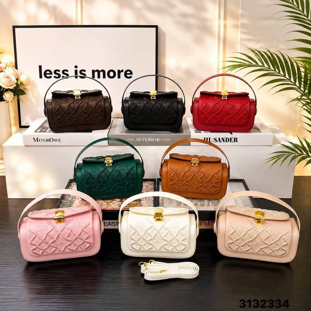 Embossed Mini Shoulder Handbag