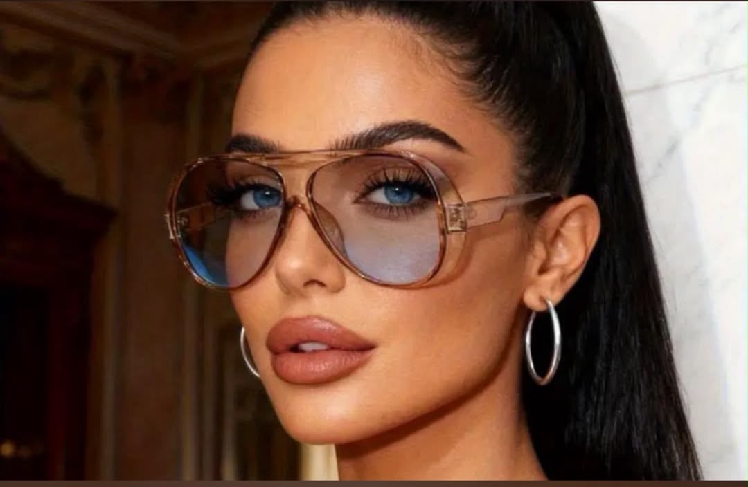 Oversized Black Butterfly Cat Eye Fashion Sunglasses